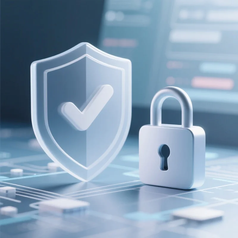 网络安全与防诈骗的盾牌和锁图标